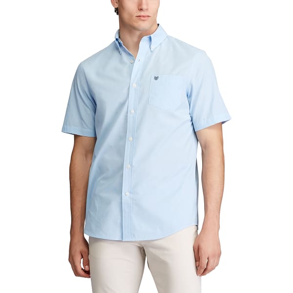 CHAPS Men's Mini-Check Short-Sleeve Woven Shirt