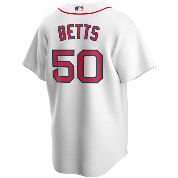 Men's Nike Mookie Betts White Boston Red Sox Home 2020 Replica Player Jersey