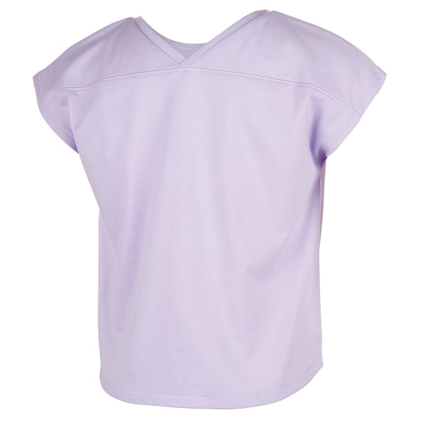 ADIDAS Girls' V-Back Short-Sleeve Tee