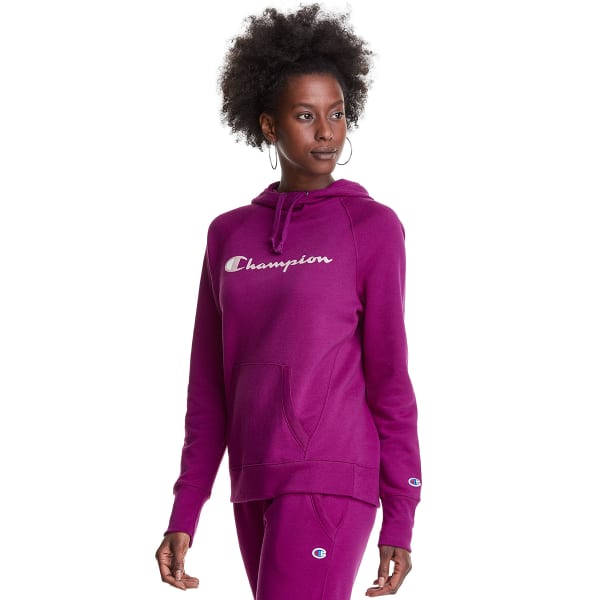 CHAMPION Women's Powerblend Graphic Logo Hoodie