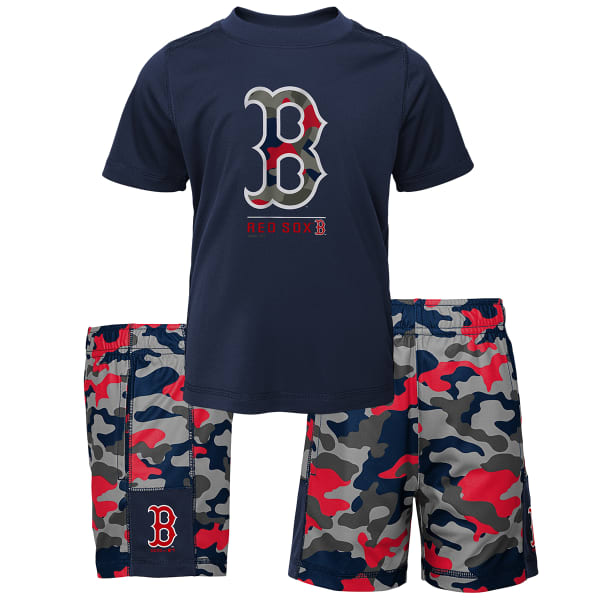 BOSTON RED SOX Boys' 4-7 Major Camo Tee & Short Set