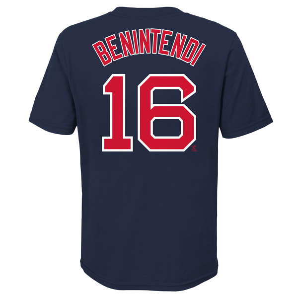 BOSTON RED SOX Boys' (8-20) Nike #16 Benintendi Name & Number Tee