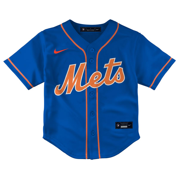 NEW YORK METS Boys' (2T-4T) Nike Blank Replica Jersey