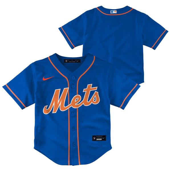 NEW YORK METS Boys' (2T-4T) Nike Blank Replica Jersey