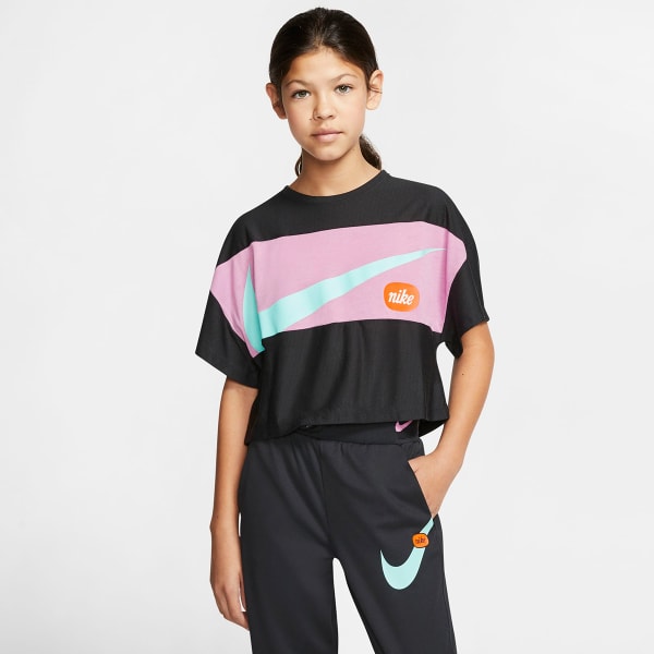 NIKE Girls' Short-Sleeve Training Top