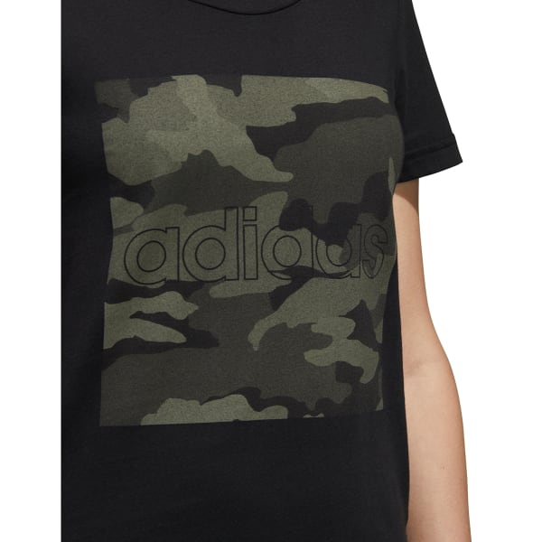 ADIDAS Women's Boxed Camo Short-Sleeve Graphic Tee