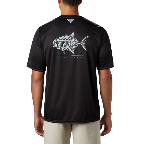 COLUMBIA Men's Short-Sleeve PFG Terminal Tackle Tribal Fish Tee