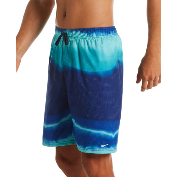 NIKE Men's Optic Halo Horizon 9" Swim Shorts