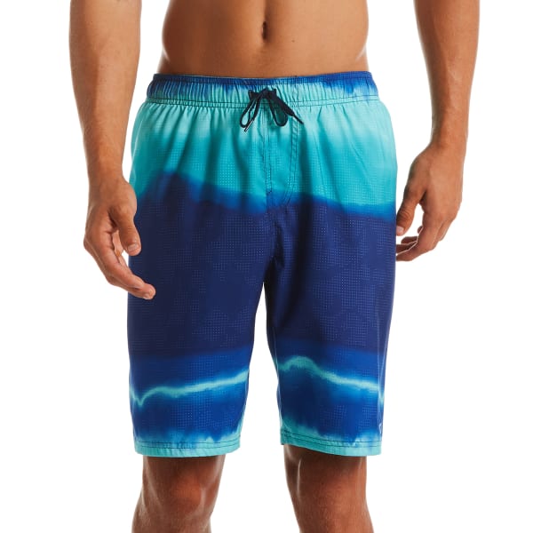 NIKE Men's Optic Halo Horizon 9" Swim Shorts