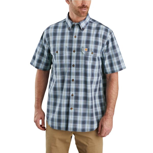 CARHARTT Men's Short-Sleeve Original Fit Midweight Plaid Shirt - Bob’s ...