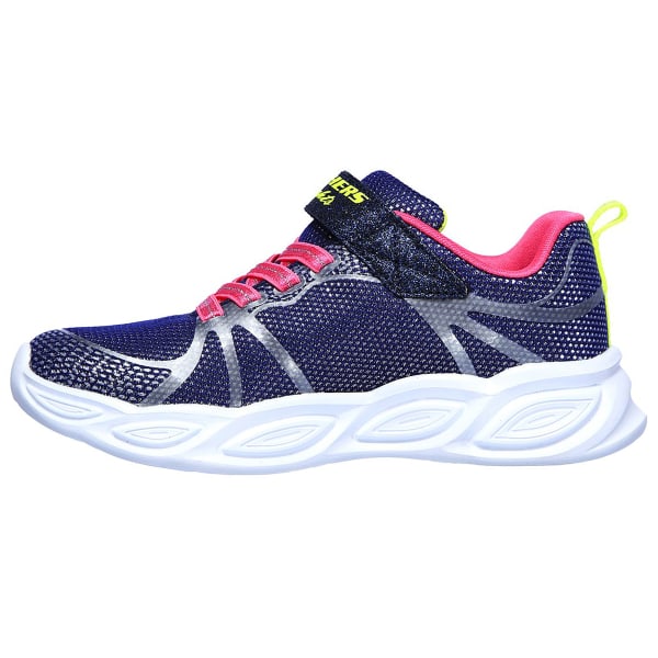 SKECHERS Girls' S Lights: Shimmer Beams - Sporty Glow Sneakers