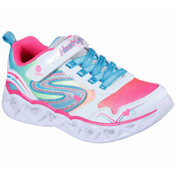 SKECHERS Girls' S Lights: Heart Lights - Love Spark Shoe