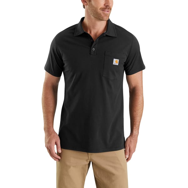 CARHARTT Men's Force Relaxed Fit Midweight Short-Sleeve Pocket Polo