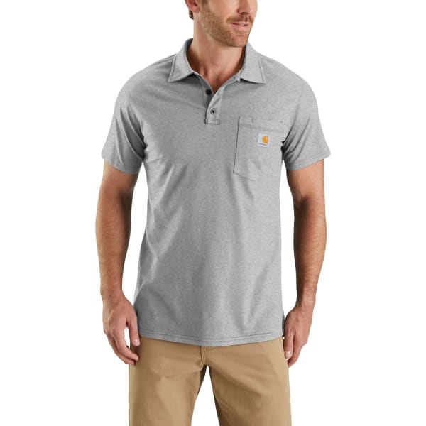 CARHARTT Men's Force Relaxed Fit Midweight Short-Sleeve Pocket Polo