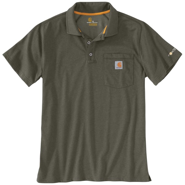 CARHARTT Men's Force Relaxed Fit Midweight Short-Sleeve Pocket Polo