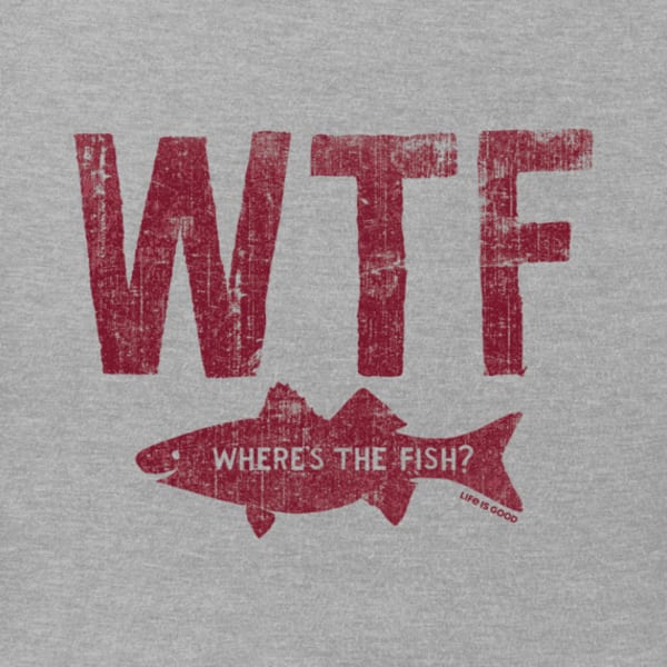 LIFE IS GOOD Men's WTF Fish Crusher Tee