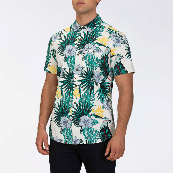 HURLEY Men's Short-Sleeve Lanai Stretch Button-Down