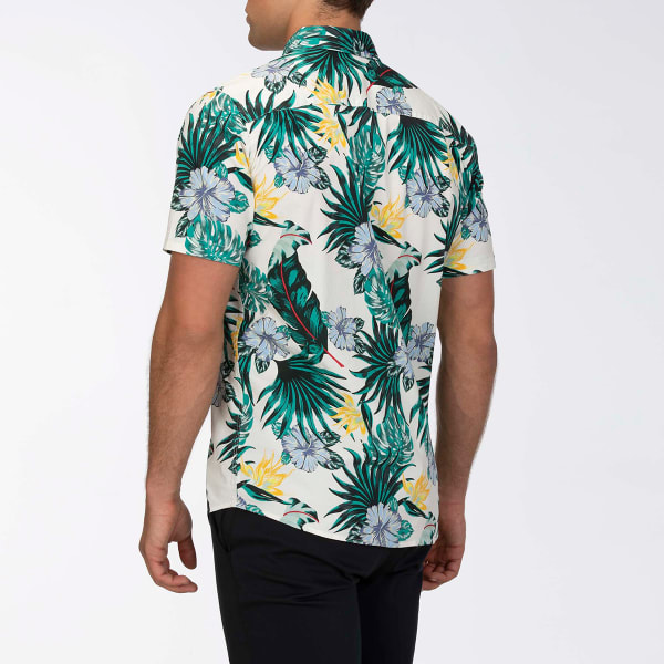 HURLEY Men's Short-Sleeve Lanai Stretch Button-Down