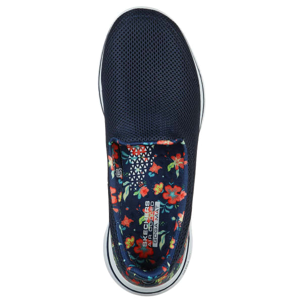 SKECHERS Women's GOwalk 5 - Flowery Slip-On Shoe