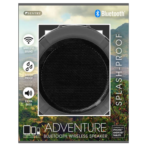 SENTRY Adventure Splash-Proof Wireless Bluetooth Speaker