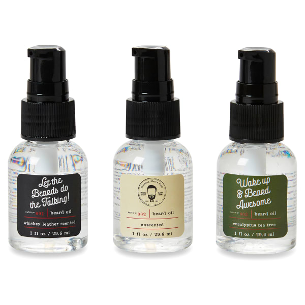 TRI COASTAL DESIGN Men's Beard Oil Set with Serum Pump