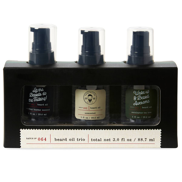 TRI COASTAL DESIGN Men's Beard Oil Set with Serum Pump