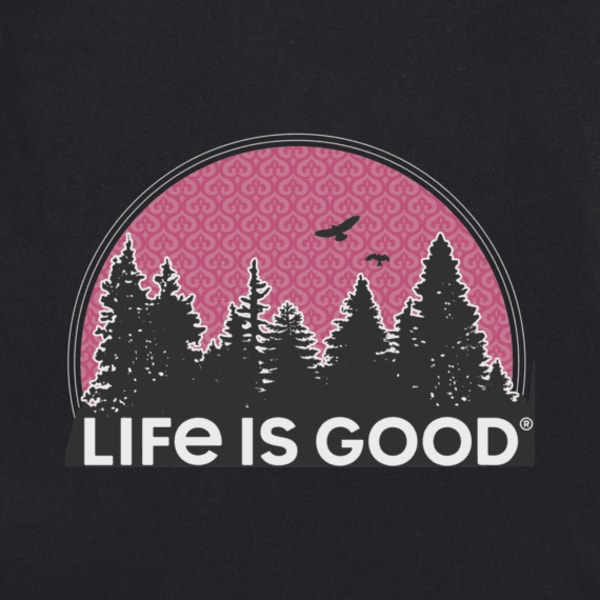 LIFE IS GOOD Women's Funky Outdoor Pattern Crusher Tee