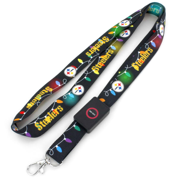 PITTSBURGH STEELERS LED Holiday Light-Up Lanyard