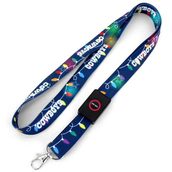 DALLAS COWBOYS LED Holiday Light-Up Lanyard