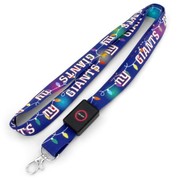 NEW YORK GIANTS LED Holiday Light-Up Lanyard