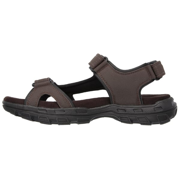 SKECHERS Men's Relaxed Fit Conner Louden Sandals, Wide