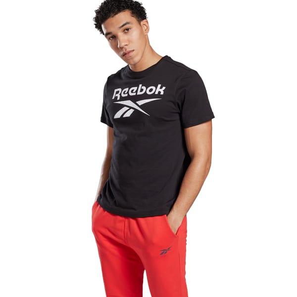 REEBOK Men's Graphic Series Stacked Logo Tee