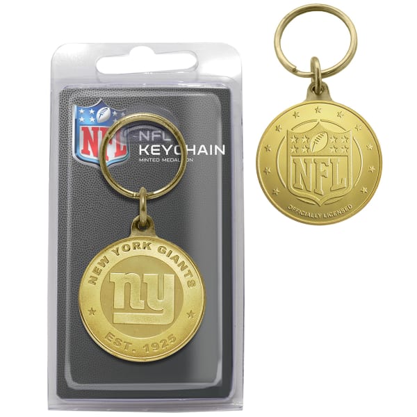 NEW YORK GIANTS Bronze Coin Keychain