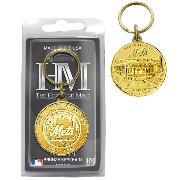 NEW YORK METS Bronze Coin Keychain