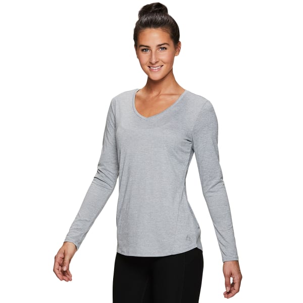 RBX Women's Stratus V-Neck Long-Sleeve Workout Tee