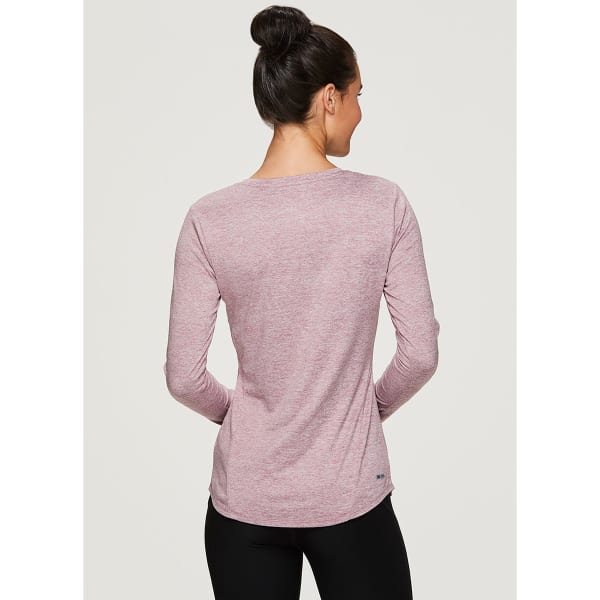 RBX Women's Stratus V-Neck Long-Sleeve Workout Tee