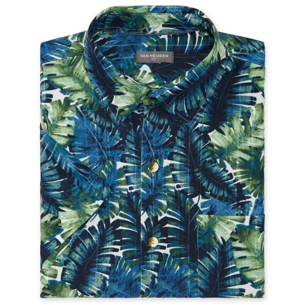 VAN HEUSEN Men's Air Short-Sleeve Printed Shirt - Bob’s Stores