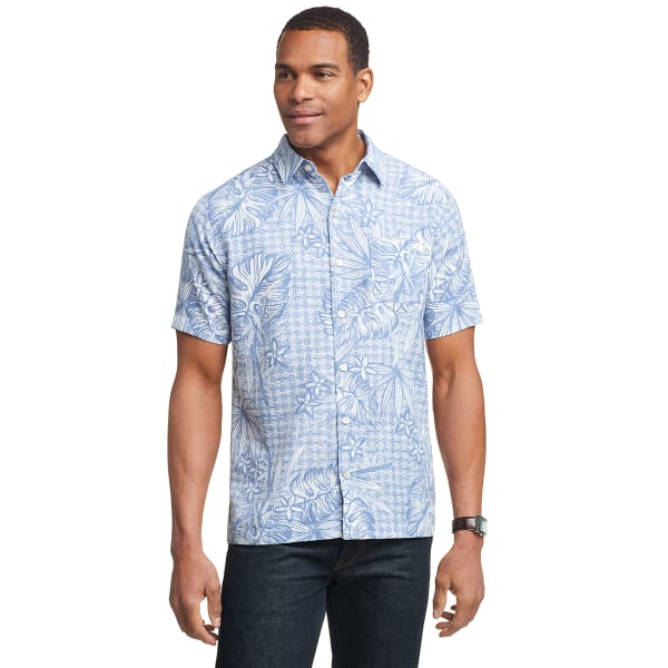 VAN HEUSEN Men's Air Short-Sleeve Printed Shirt