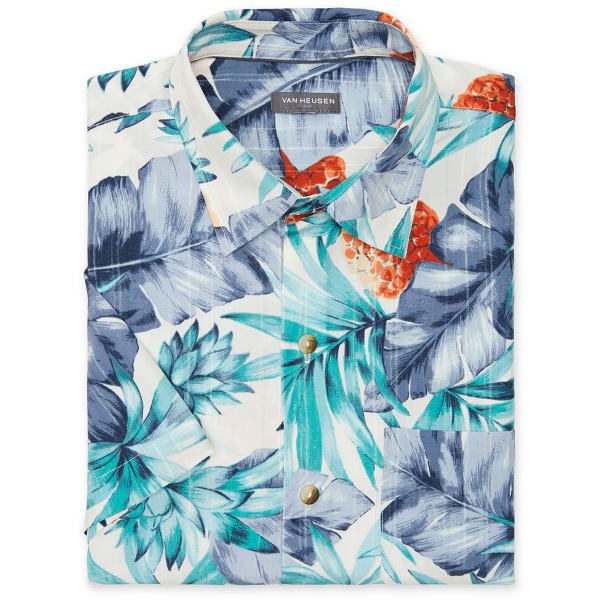 VAN HEUSEN Men's Air Short-Sleeve Printed Shirt