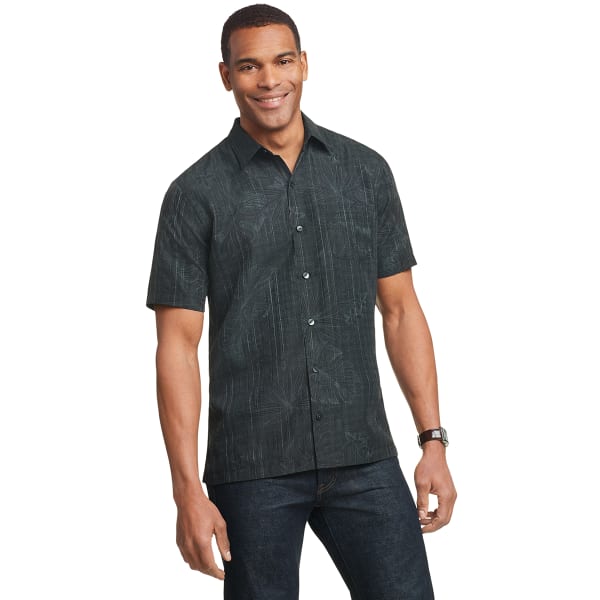 VAN HEUSEN Men's Air Short-Sleeve Printed Shirt