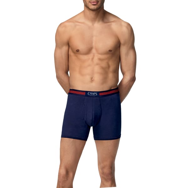 CHAPS Men's Boxer Briefs, 4-Pack