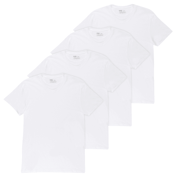 CHAPS Men's Essential Crew Neck Short-Sleeve Tees, 4 Pack