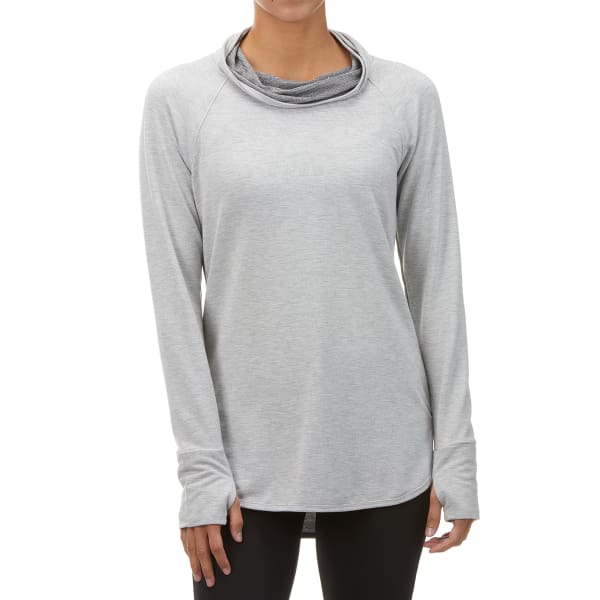 RBX Women's Baby French Terry Cowl Neck Pullover Tunic