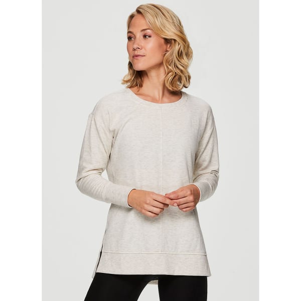 RBX Women's Long-Sleeve Poly Rayon Fleece Crew Neck Top