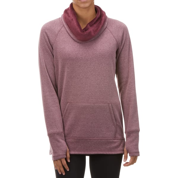 RBX Women's Faux Fur Lined Cowl Neck Pullover