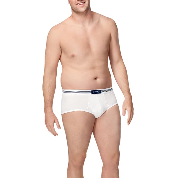 CHAPS Men's Extended Size Pouch Briefs, 5-Pack