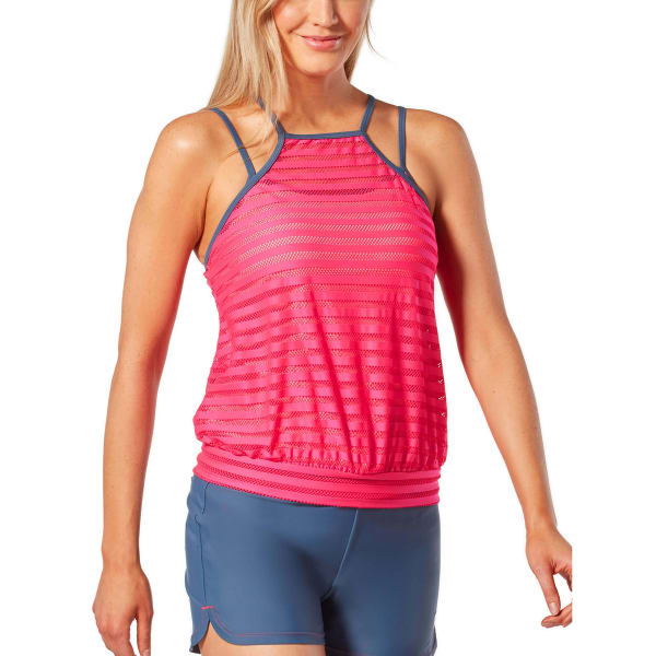 FREE COUNTRY Women's Active Mesh Tankini Top