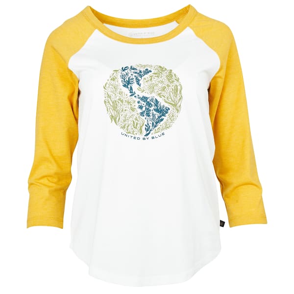 UNITED BY BLUE Women's Rooted in Nature Baseball 3/4-Sleeve Tee