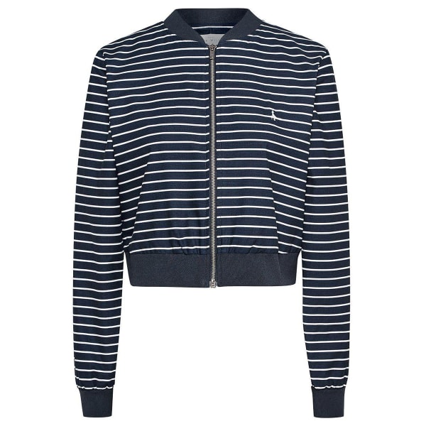 JACK WILLS Women's Pringwey Stripe Cropped Bomber Jacket