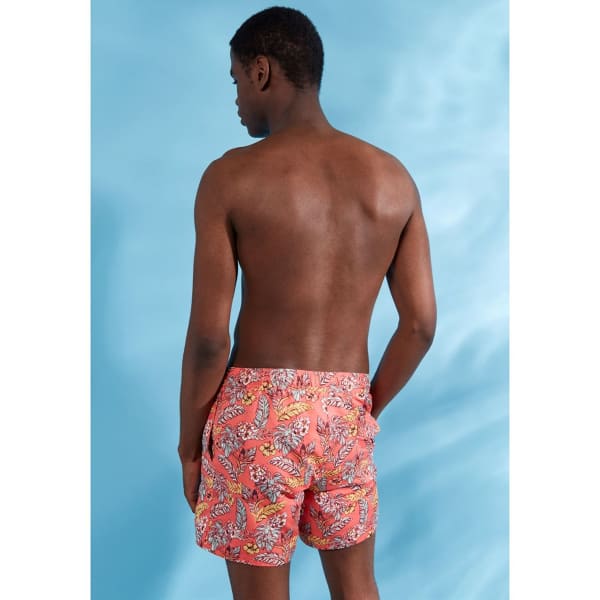 JACK WILLS Men's Blakeshall Mid-Length Palm Print Swim Short